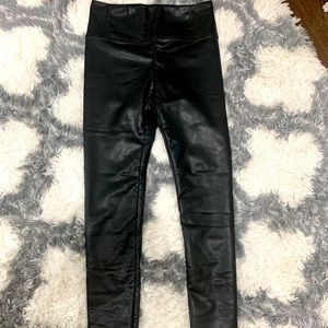 Faux leather leggings